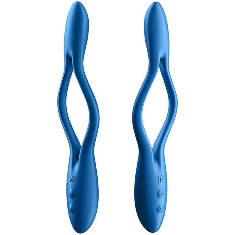 SATISFYER - ELASTISCHE SPEL MULTI VIBRATOR BLAUW