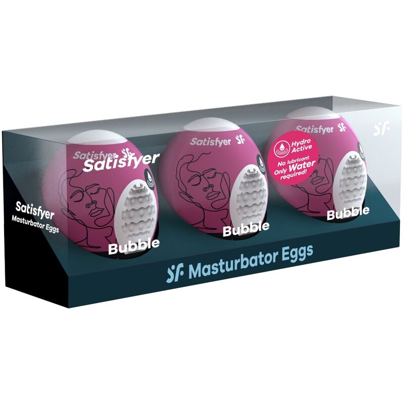 SATISFYER - 3 BUBBLE MASTURBATOR EIEREN
