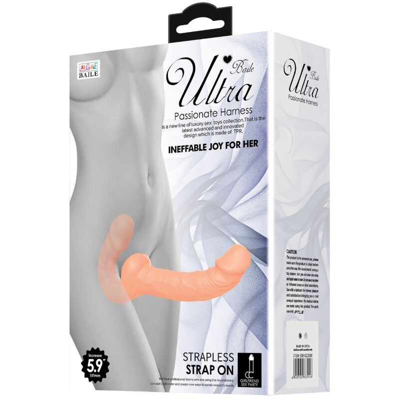 DANS - ULTRA PASSIONELE DILDO MET EEN HARNAS ZONDER WEERSTAND