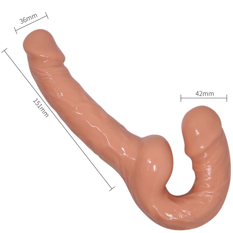 DANS - ULTRA PASSIONELE DILDO MET EEN HARNAS ZONDER WEERSTAND