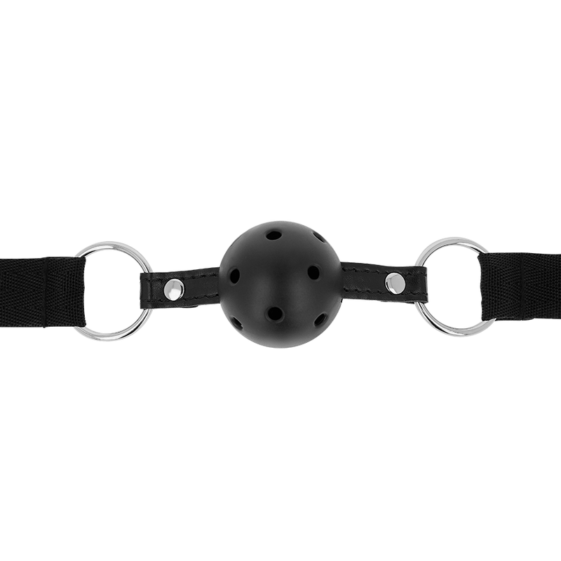 OHMAMA FETISH - ADEMENDE ZWARTE STOFFEN BAL GAG