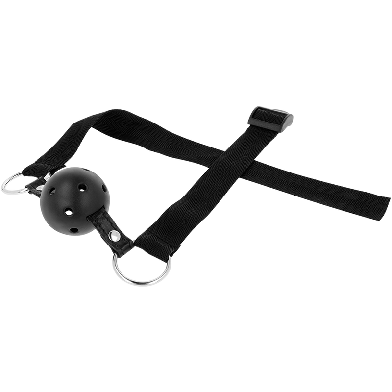 OHMAMA FETISH - ADEMENDE ZWARTE STOFFEN BAL GAG