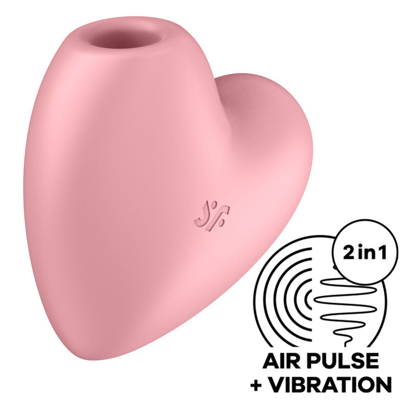 SATISFYER - SCHATTIGE HARTSTIMULATOR EN VIBRATOR BLAUW