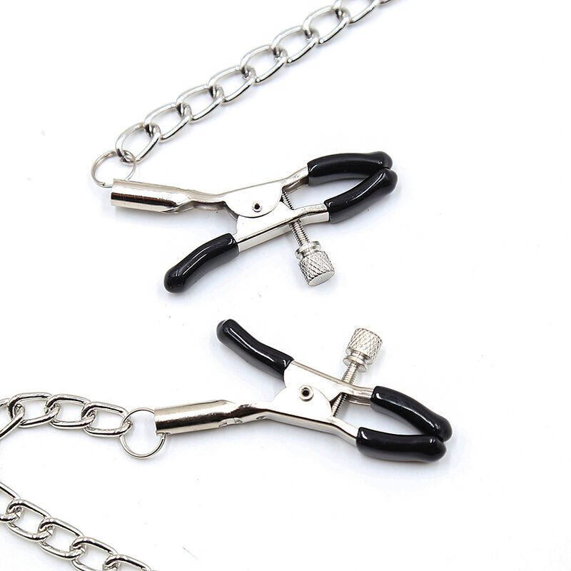 OHMAMA FETISH - ZWARTE BALL GAG MET TEPELCLIPS