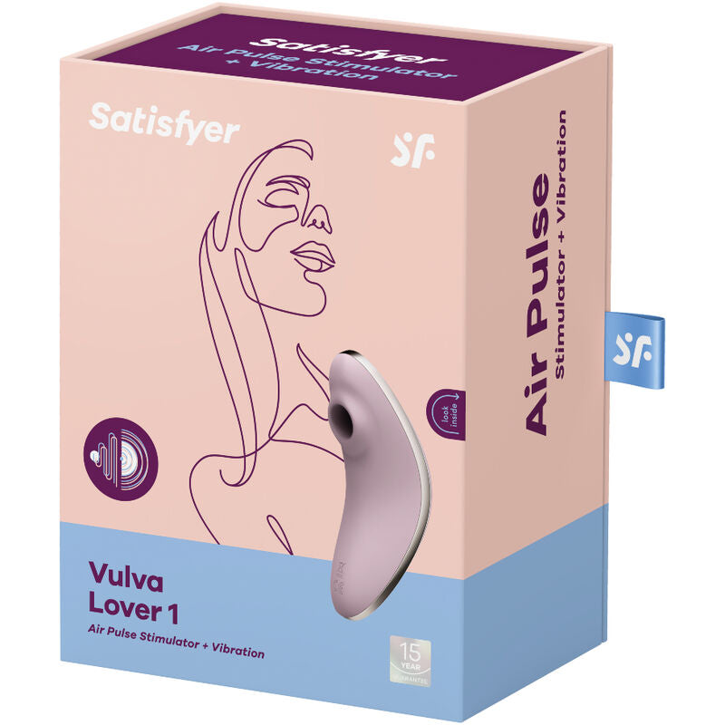 SATISFYER - VULVA LOVER 1 BLAUWE STIMULATOR EN VIBRATOR