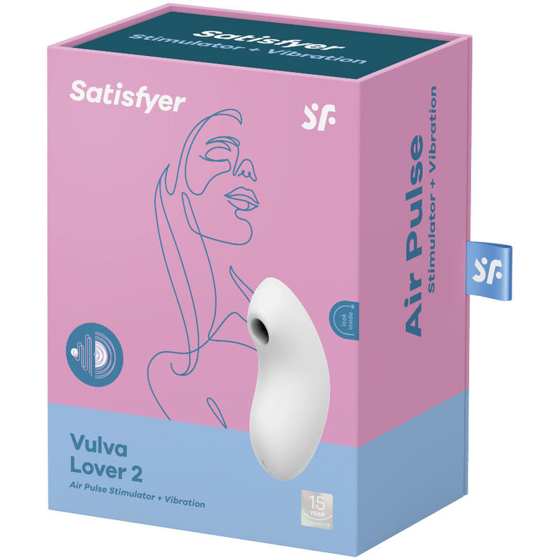 SATISFYER - VULVA LOVER 2 STIMULATOR EN VIBRATOR BLAUW