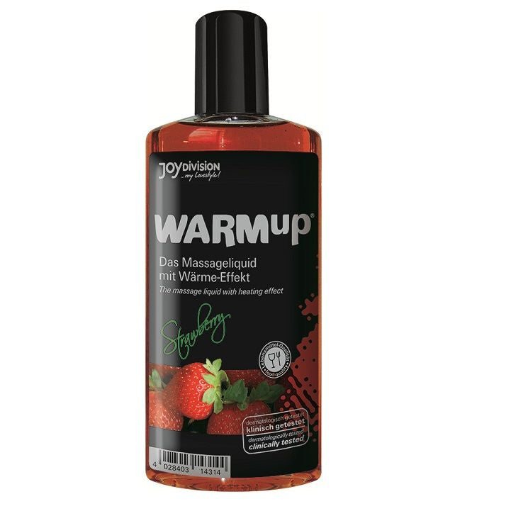 JOYDIVISION WARMUP - AARDBEI VERWARMENDE MASSAGEOLIE 150ML