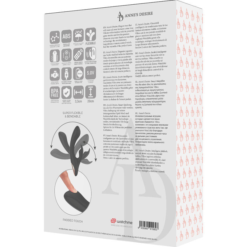 ANNE'S DESIRE - RABBIT WATCHME TECHNOLOGY AFSTANDSBEDIENING ZWART/GOUD