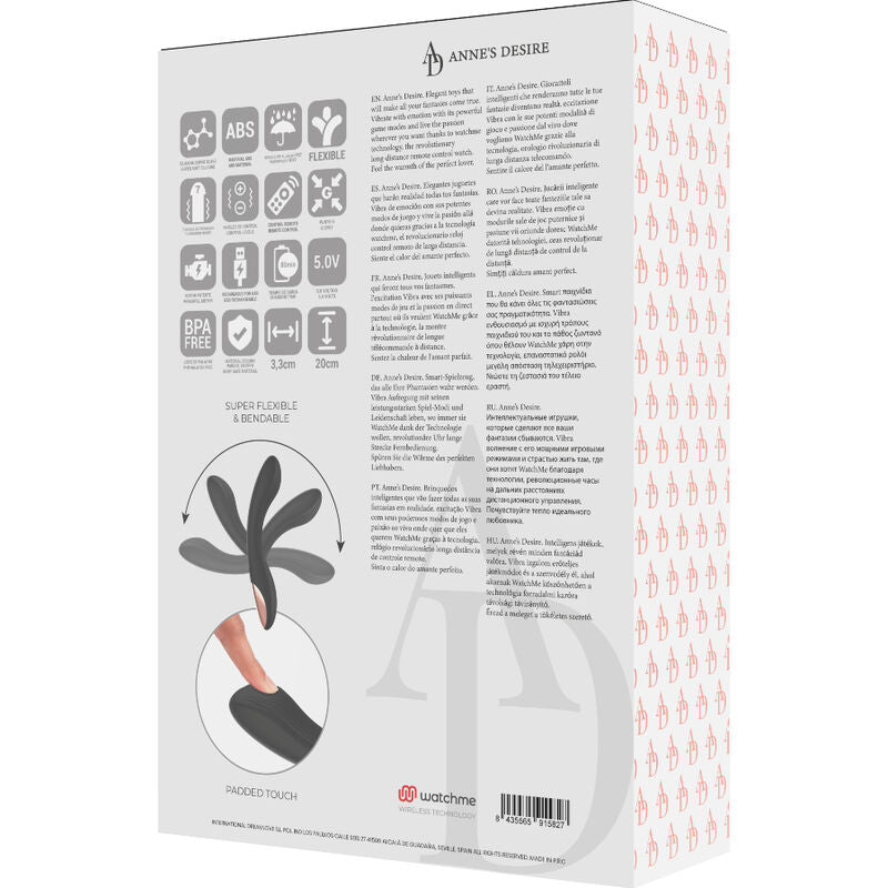 ANNE'S DESIRE - CURVE AFSTANDSBEDIENING WATCHME TECHNOLOGIE ZWART / GOUD