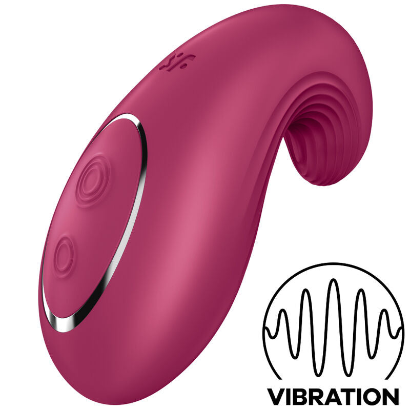 SATISFYER - DIPPING DELIGHT LAY-ON VIBRATOR BLAUW