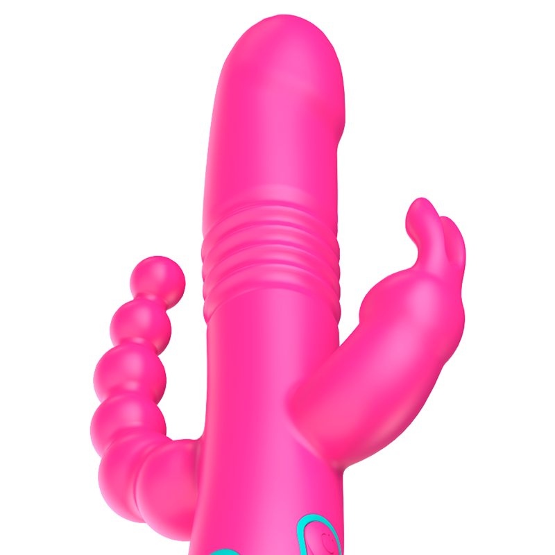 HAPPY LOKY - DONALD DRIEVOUDIGE STIMULATIE: ANAAL, G-SPOT &amp; CLITORIS COMPATIBEL MET WATCHME DRAADLOZE TECHNOLOGIE