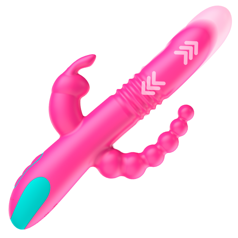 HAPPY LOKY - DONALD DRIEVOUDIGE STIMULATIE: ANAAL, G-SPOT &amp; CLITORIS COMPATIBEL MET WATCHME DRAADLOZE TECHNOLOGIE