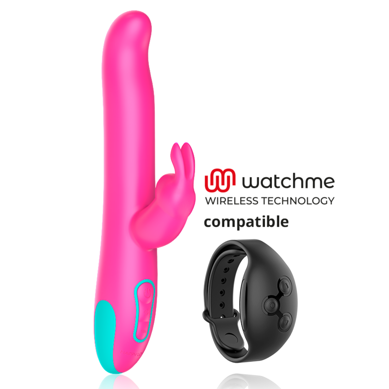HAPPY LOKY - PLUTO KONIJN VIBRATOR &amp; ROTATOR COMPATIBEL MET WATCHME DRAADLOZE TECHNOLOGIE