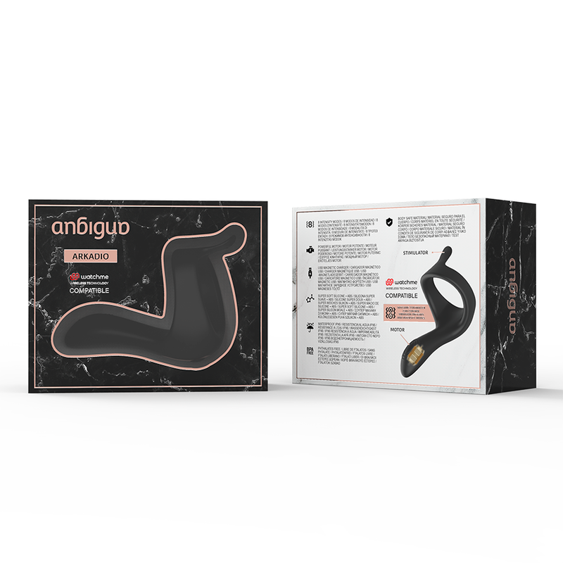 AMBIGUO - ARKADIO GLANS &amp; PERINEUM STIMULATOR COMPATIBEL MET WATCHME DRAADLOZE TECHNOLOGIE