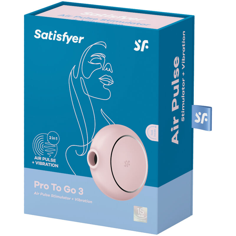 SATISFYER - PRO TO GO 3 DUBBELE STIMULATOR EN VIBRATOR ZWART