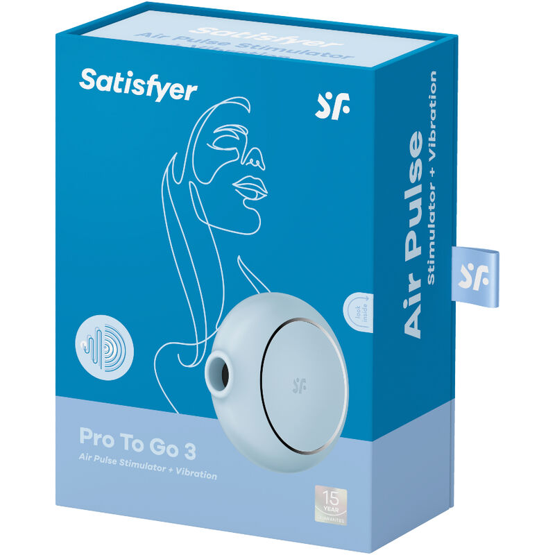 SATISFYER - PRO TO GO 3 DUBBELE STIMULATOR EN VIBRATOR ZWART