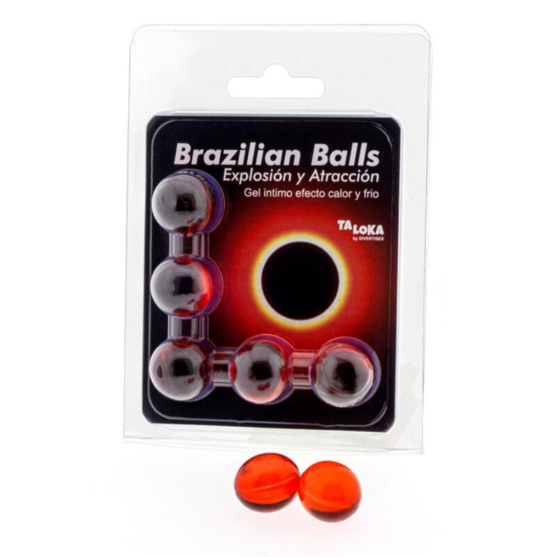TALOKA - BRAZILIAANSE BALLEN SPANNENDE GEL MET WARM EN KOUD EFFECT 5 BALLEN