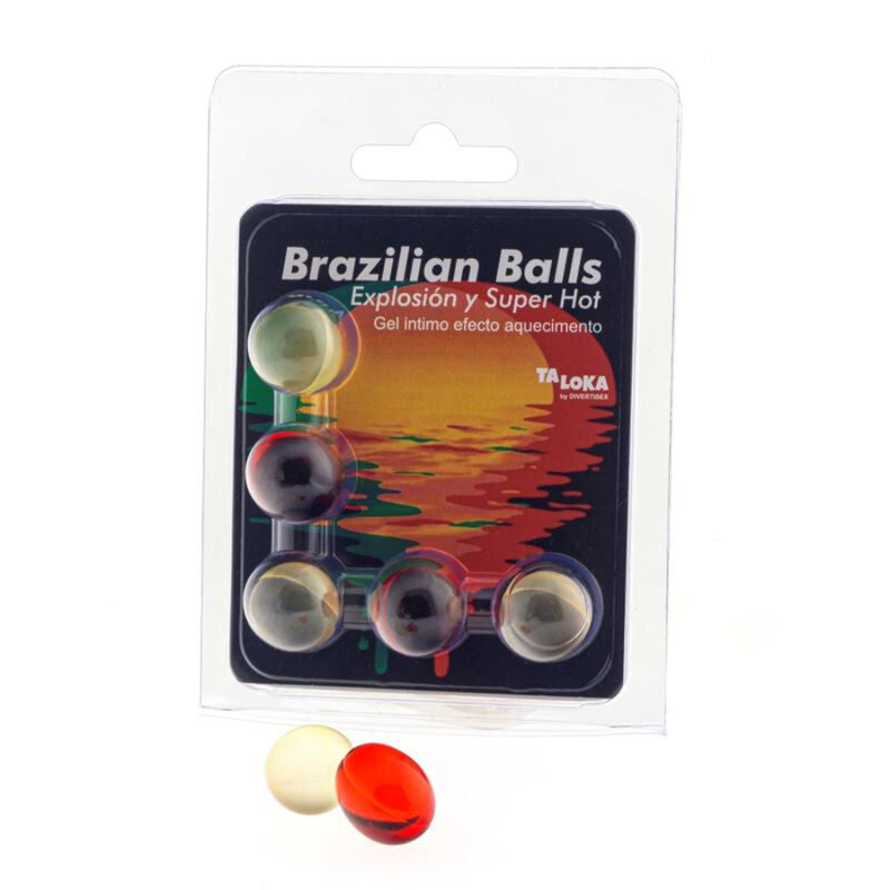TALOKA - BRAZILIAANSE BALLEN EXCITING GEL SUPER HEET EFFECT 5 BALLEN