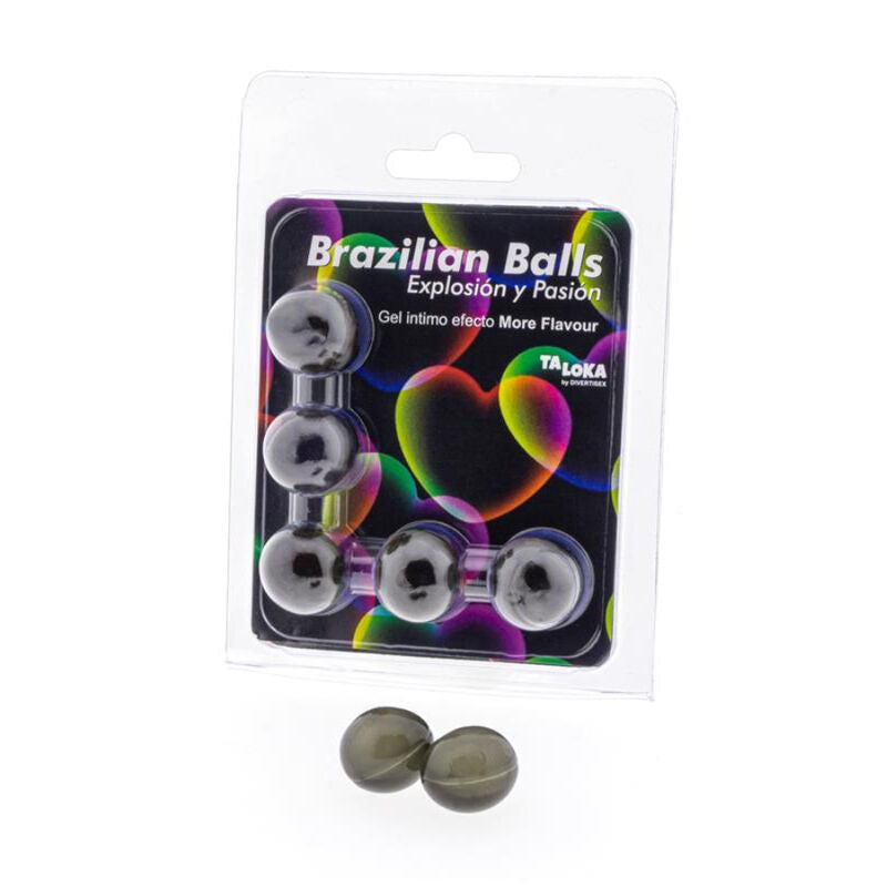 TALOKA - BRAZILIAANSE BALLEN EXCITING GEL MEER SMAAK EFFECT 5 BALLEN