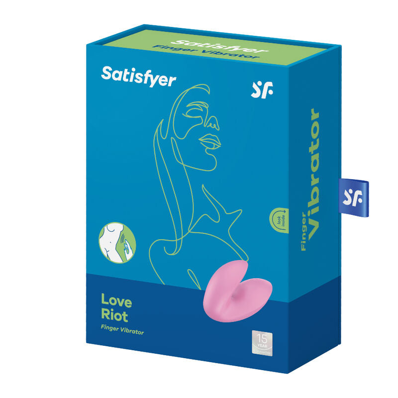 SATISFYER - LOVE RIOT PAARSE VINGERHOED VIBRATOR