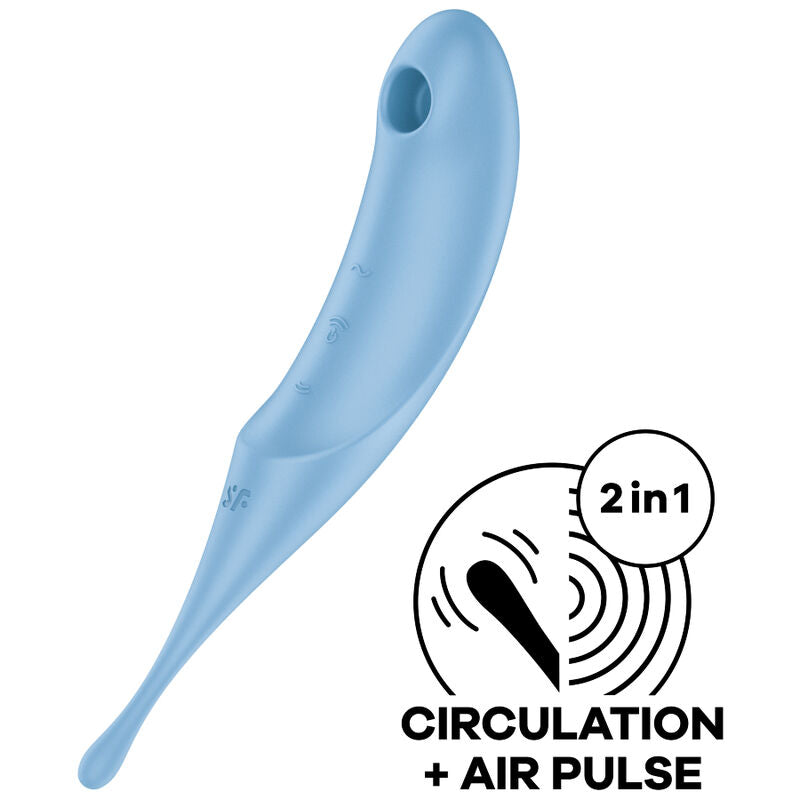 SATISFYER TWIRLING PRO ESTIMULADOR Y VIBRADOR - ROJO