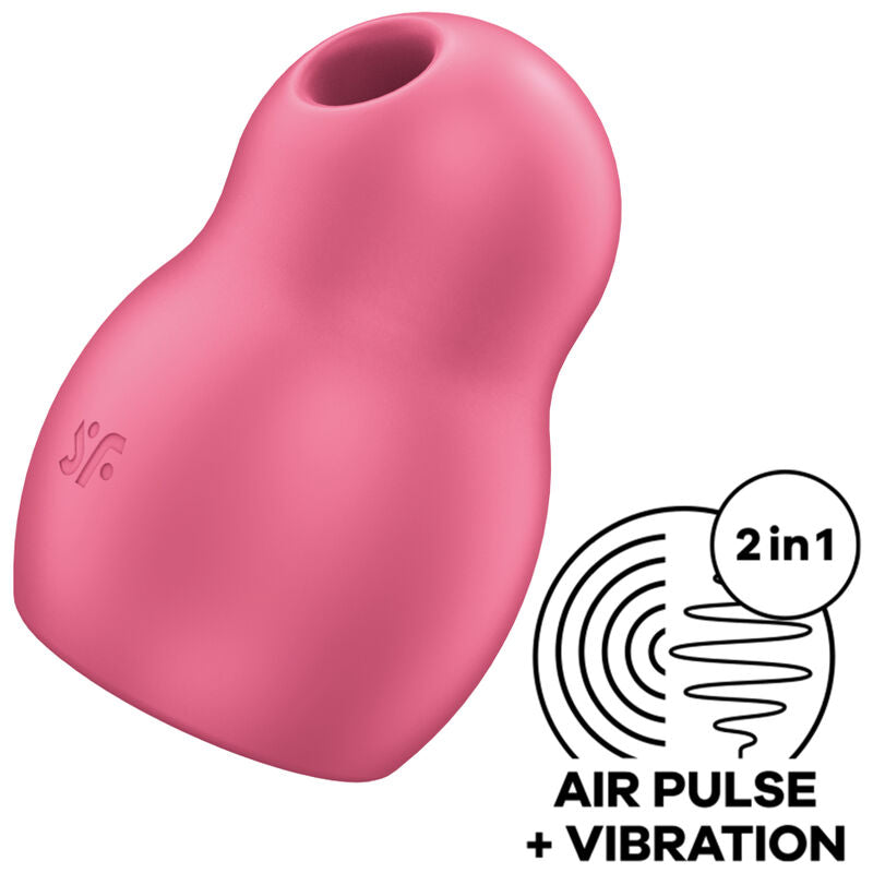 SATISFYER - PRO TO GO 1 DUBBELE STIMULATOR EN VIBRATOR ROOD
