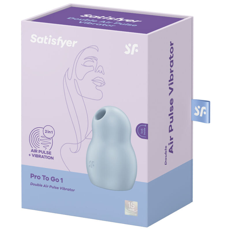 SATISFYER - PRO TO GO 1 DUBBELE STIMULATOR EN VIBRATOR ROOD