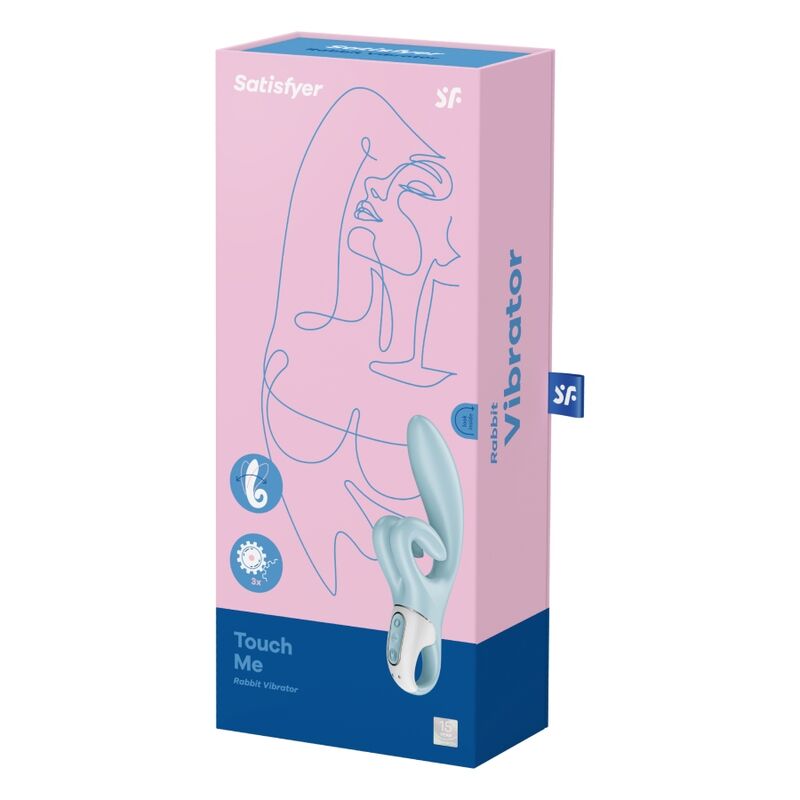 SATISFYER - TOUCH ME BLUE RABBIT VIBRATOR