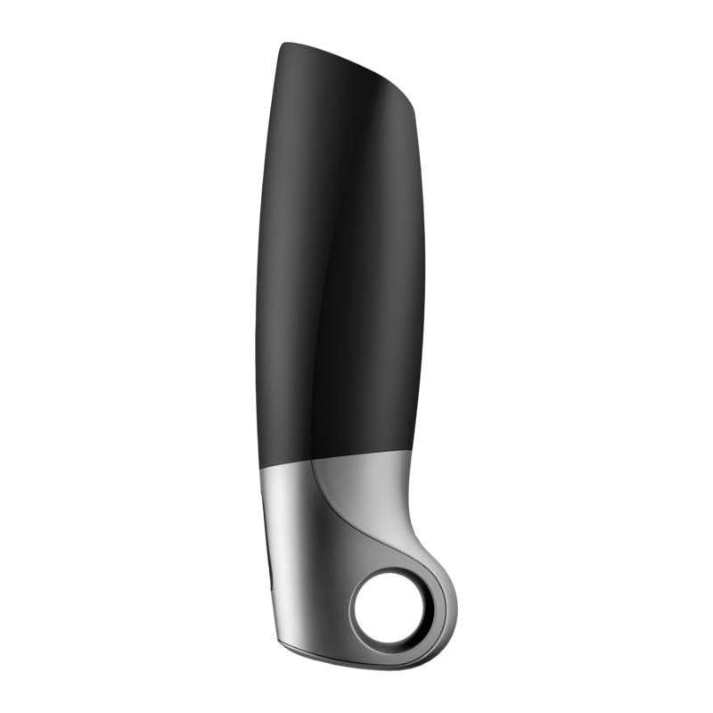 SATISFYER - POWER MASTURBATOR ZWART EN ZILVER