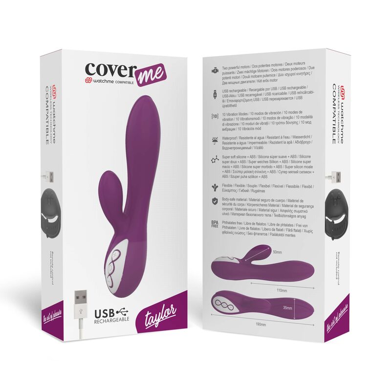 COVERME - TAYLOR VIBRATOR COMPATIBEL MET WATCHME DRAADLOZE TECHNOLOGIE