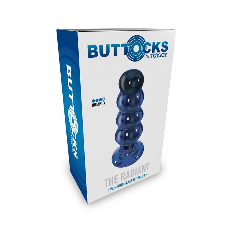 TOYJOY - BUTTOCKS DE STRALENDE GLAZEN BUTTPLUG