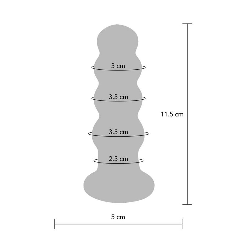 TOYJOY - BUTTOCKS DE STRALENDE GLAZEN BUTTPLUG