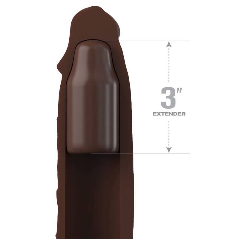 FANTASY X-TENSIONS - PIPEDREAMS VERLENGSTUK MET BAND 17.78 CM BRUIN