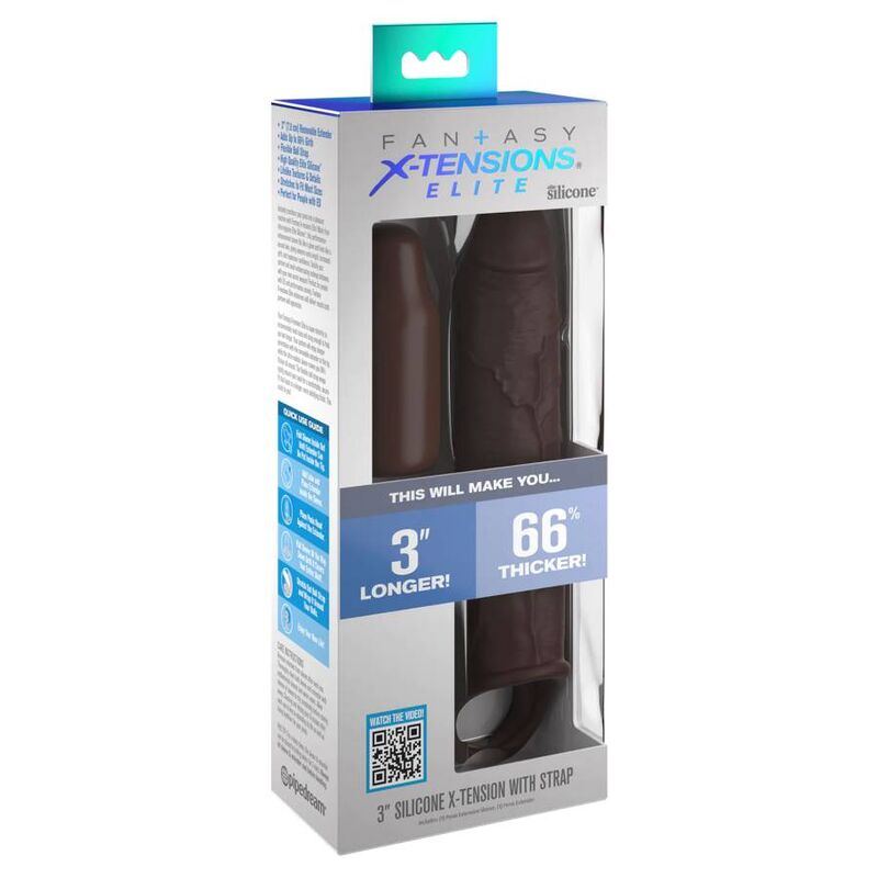 FANTASY X-TENSIONS - PIPEDREAMS VERLENGSTUK MET BAND 17.78 CM BRUIN