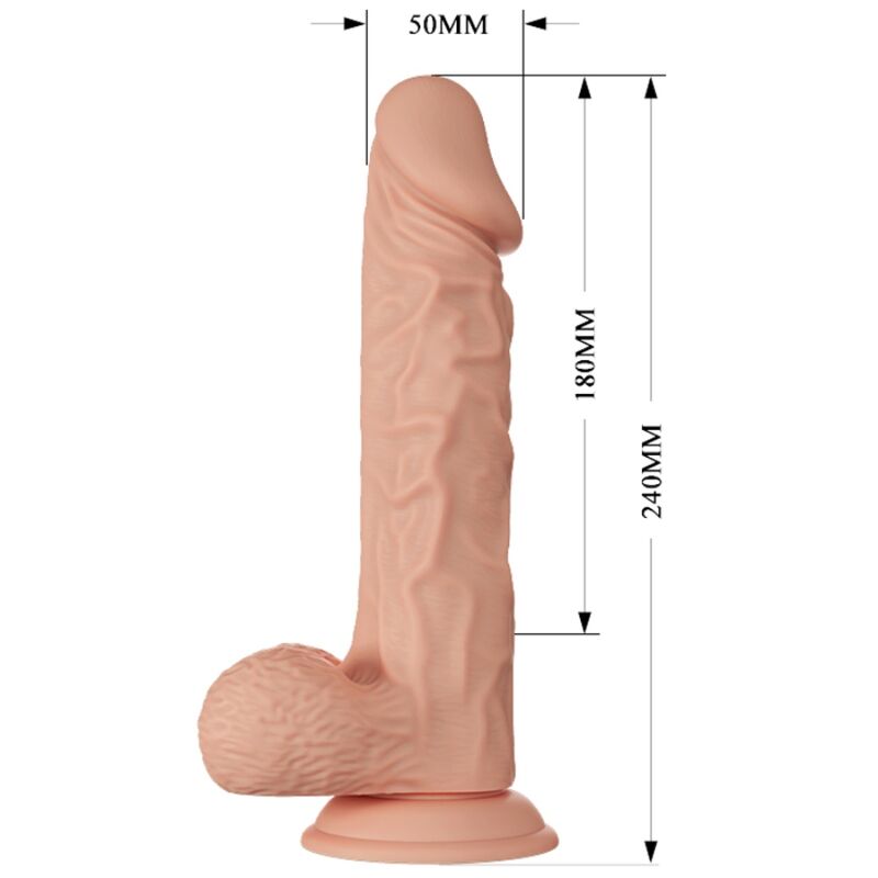DANS - MOOIE ONTMOETING BURAQ VIBRATIE 24 CM NATUURLIJK