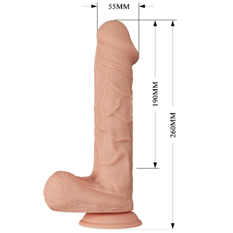 DANCE - PRACHTIGE ONTMOETING BERQRISI VIBRATIE 26 CM NATUURLIJK