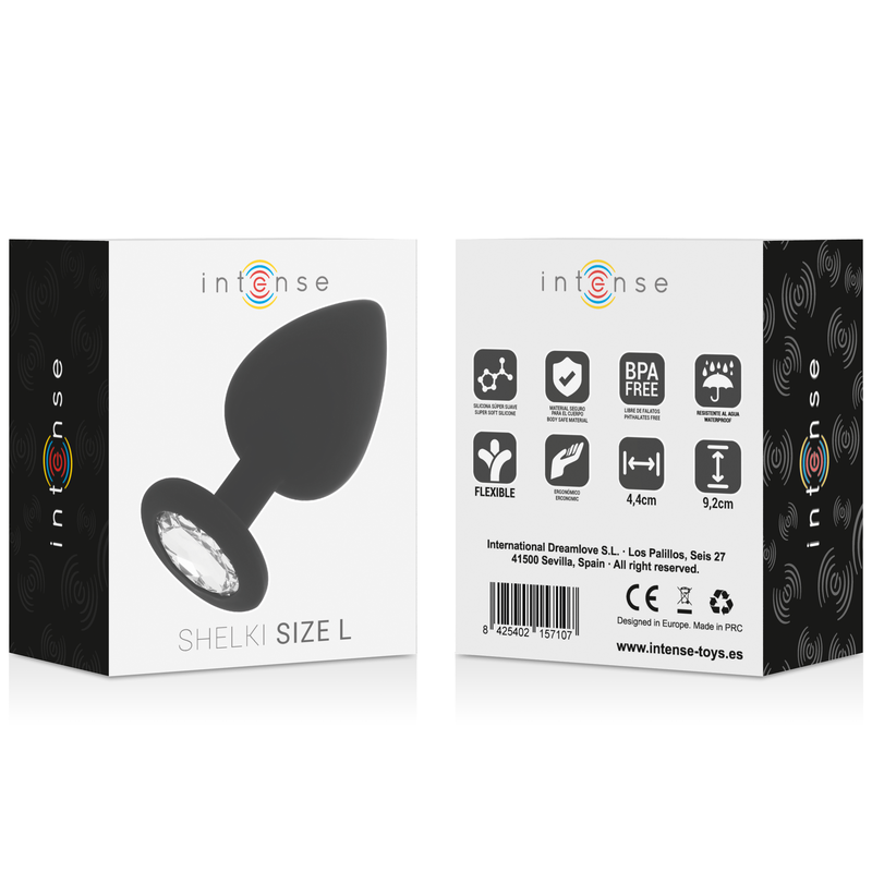 INTENSE - SHELKI L ZWARTE ANALE PLUG