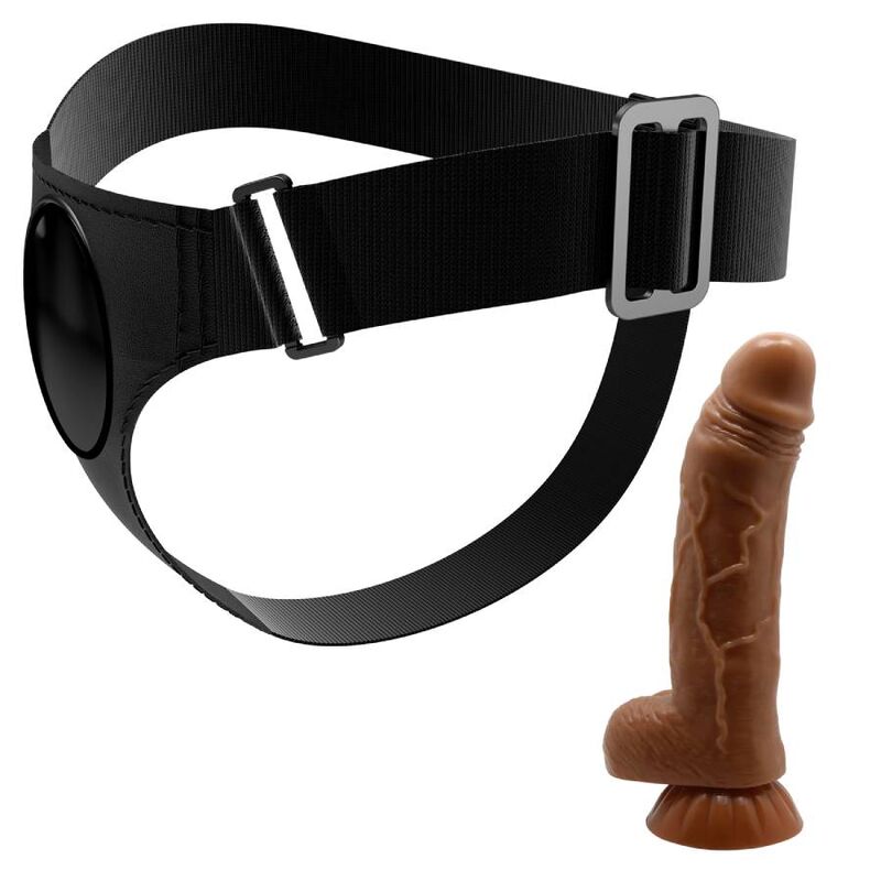 PRETTY LOVE - HARNAS SLIP UNIVERSEEL HARNAS MET DILDO MICHEAL 20 CM ZWART