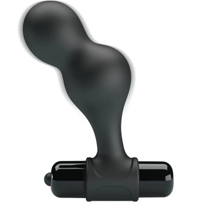 MR PLAY - ZWARTE SILICONEN VIBRERENDE ANALE PLUG