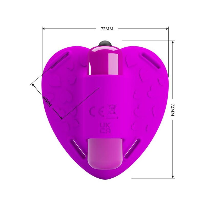 PRETTY LOVE - HARTSLAG CLITORALE MASSAGER 10 VIBRATIESTANDEN PAARS