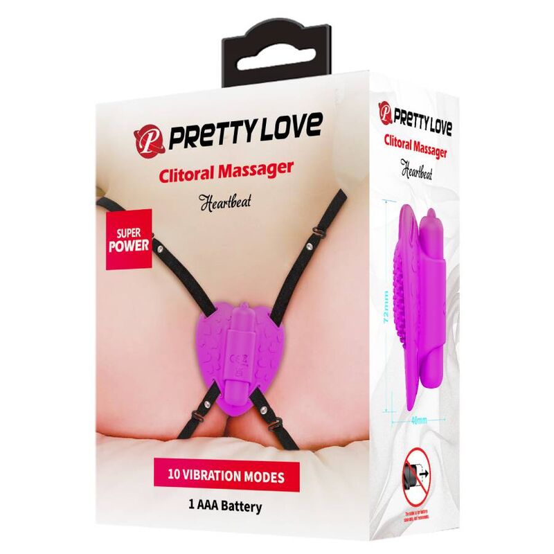 PRETTY LOVE - HARTSLAG CLITORALE MASSAGER 10 VIBRATIESTANDEN PAARS