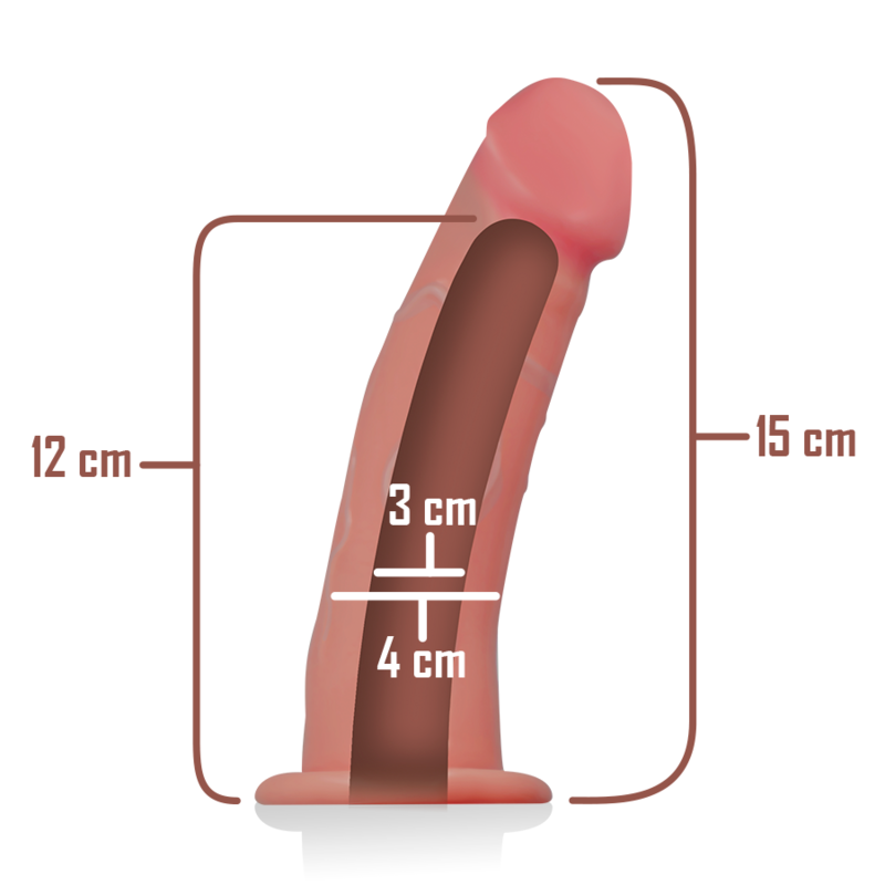 INTENSE - HOLLE HARNAS MET DILDO 16 X 3 CM