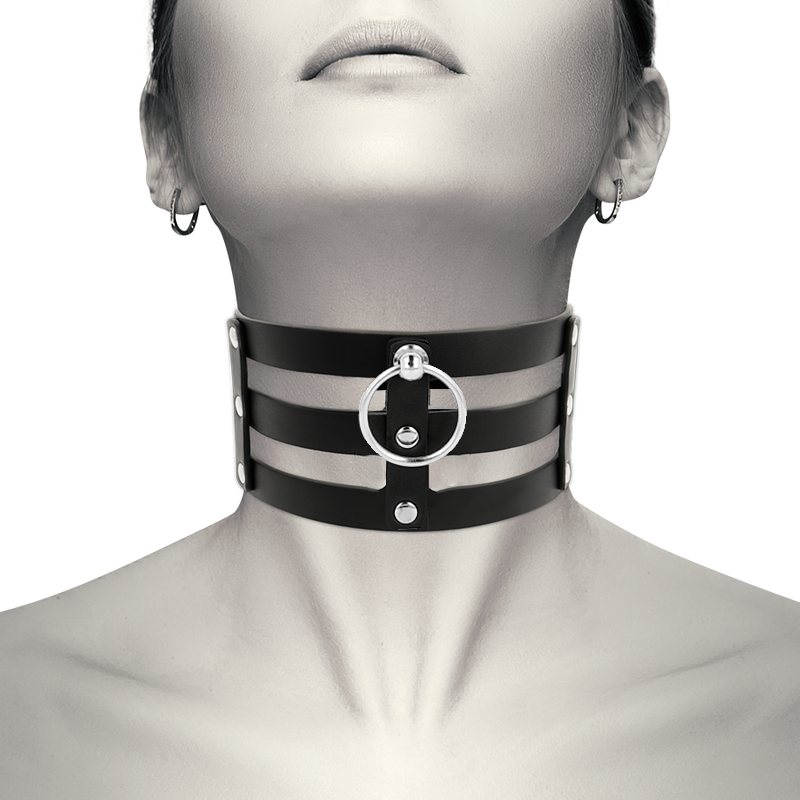 COQUETTE CHIC DESIRE - VEGANISTISCHE LEDEREN FETISCH STIJL CHOKER