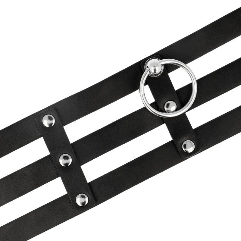 COQUETTE CHIC DESIRE - VEGANISTISCHE LEDEREN FETISCH STIJL CHOKER
