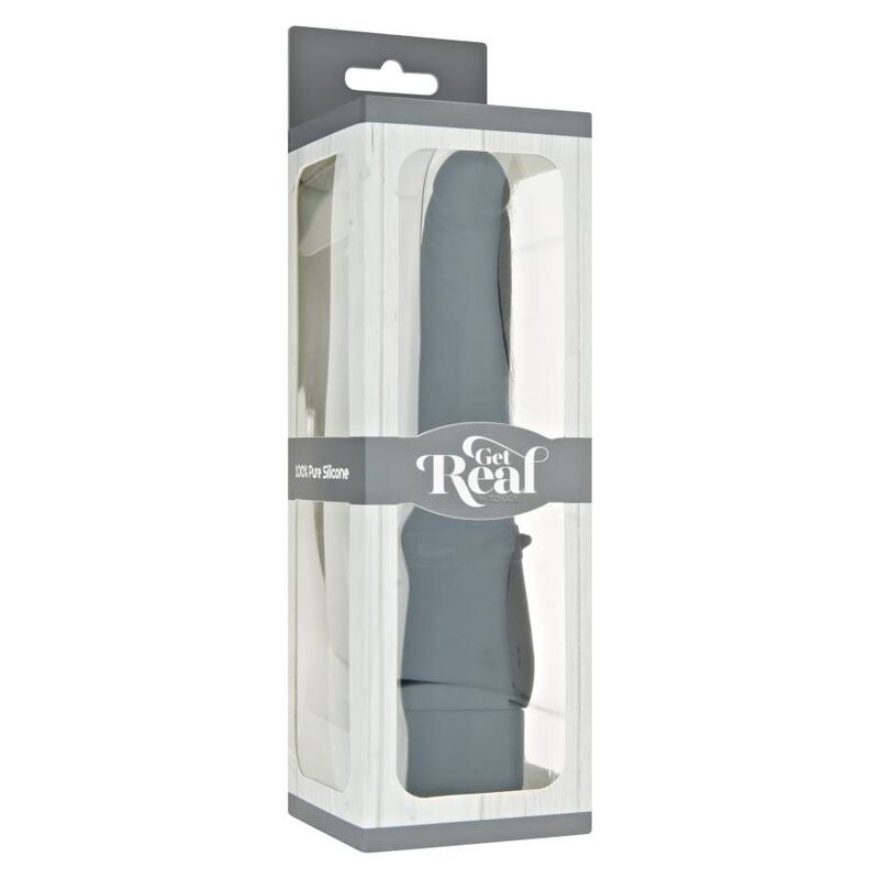 GET REAL - KLASSIEKE ZACHTE ZWARTE VIBRATOR