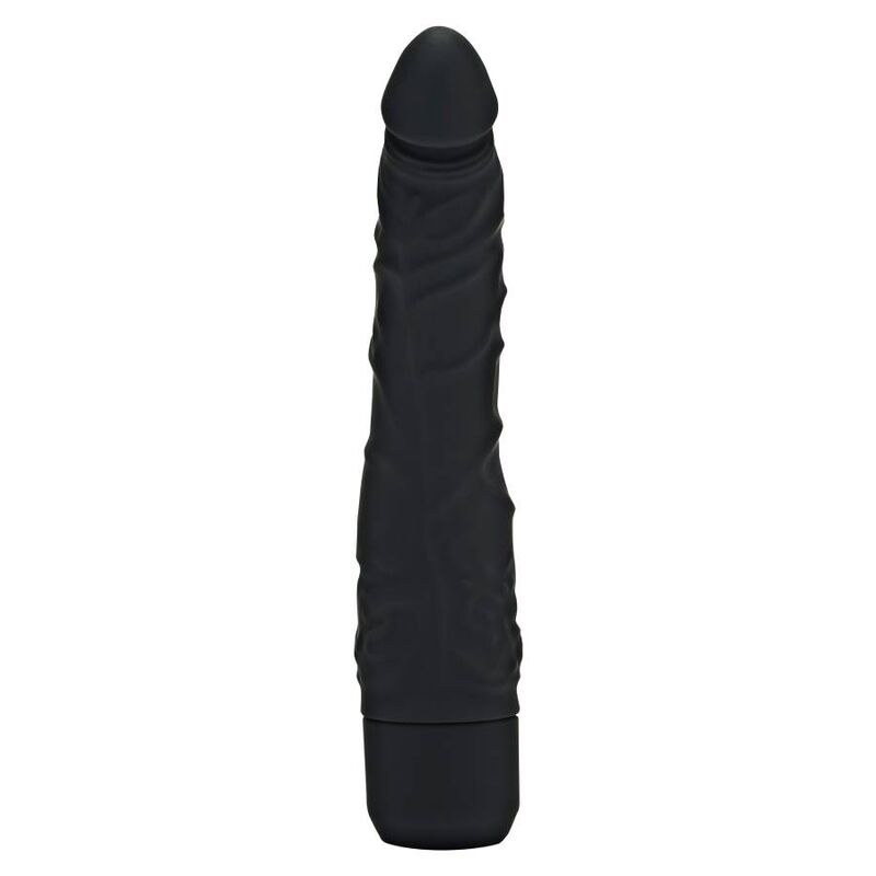 GET REAL - KLASSIEKE SLANKE ZWARTE VIBRATOR