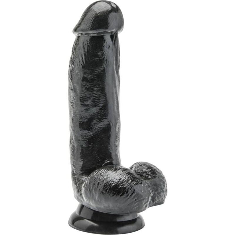 GET REAL - 12 CM DILDO MET ZWARTE TESTIKELEN