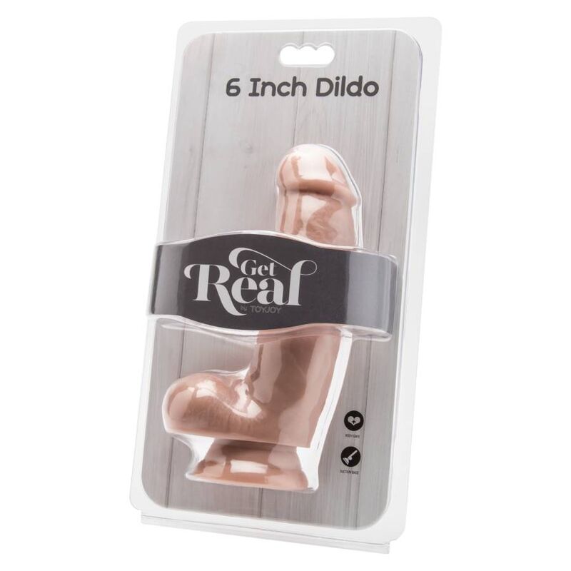 GET REAL - 12 CM DILDO MET NATUURLIJKE TESTIKELEN