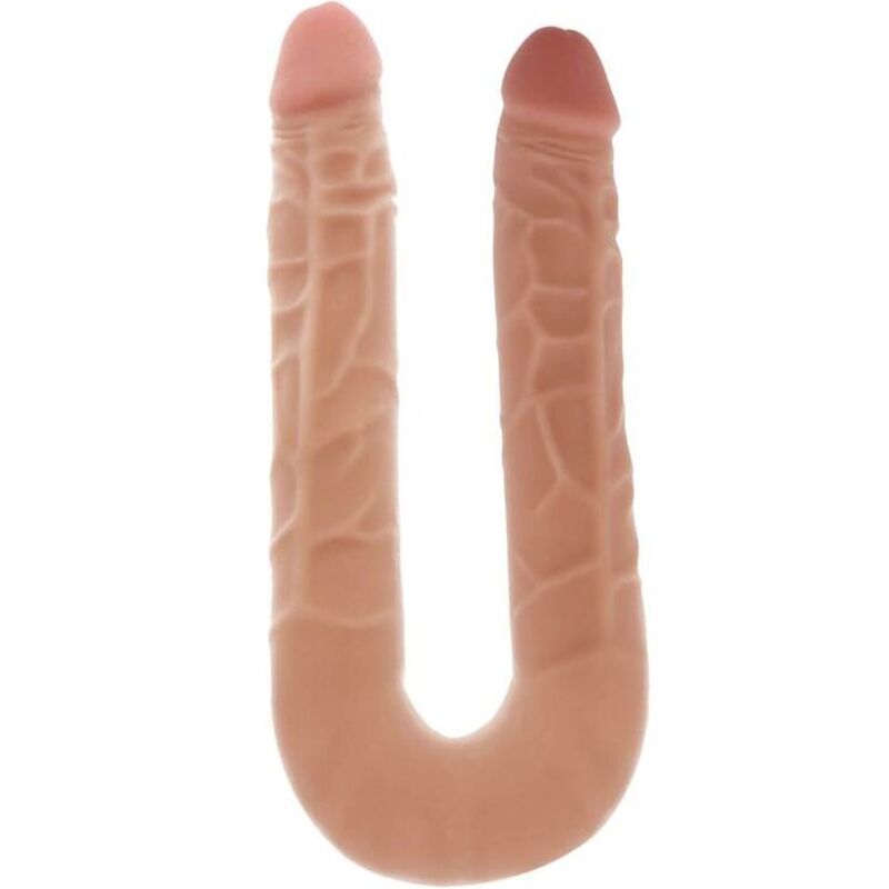 GET REAL - DUBBELE DONG 40 CM NATUURLIJK
