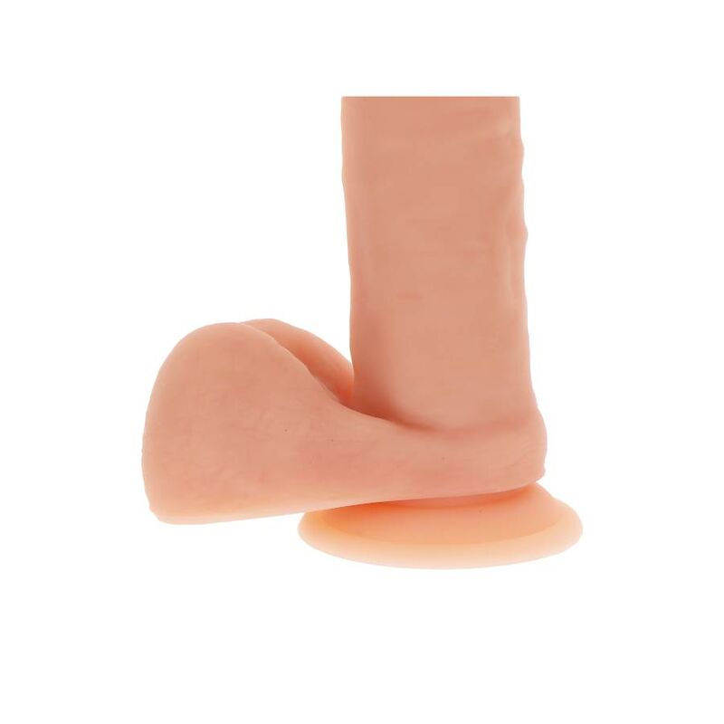 GET REAL - 20,5 CM SILICONEN DILDO MET NATUURLIJKE TESTIKELEN
